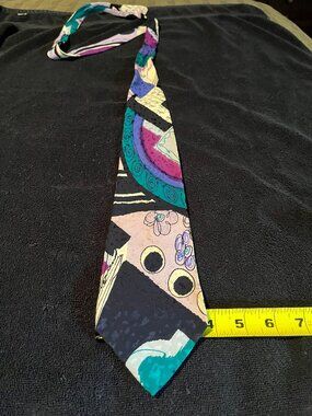 100% SILK MEN'S NECKTIE MONTEREY COUNTY BY THE SEA